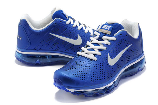 Mens Nike Air Max 2011 In Royal White Shoes - Click Image to Close